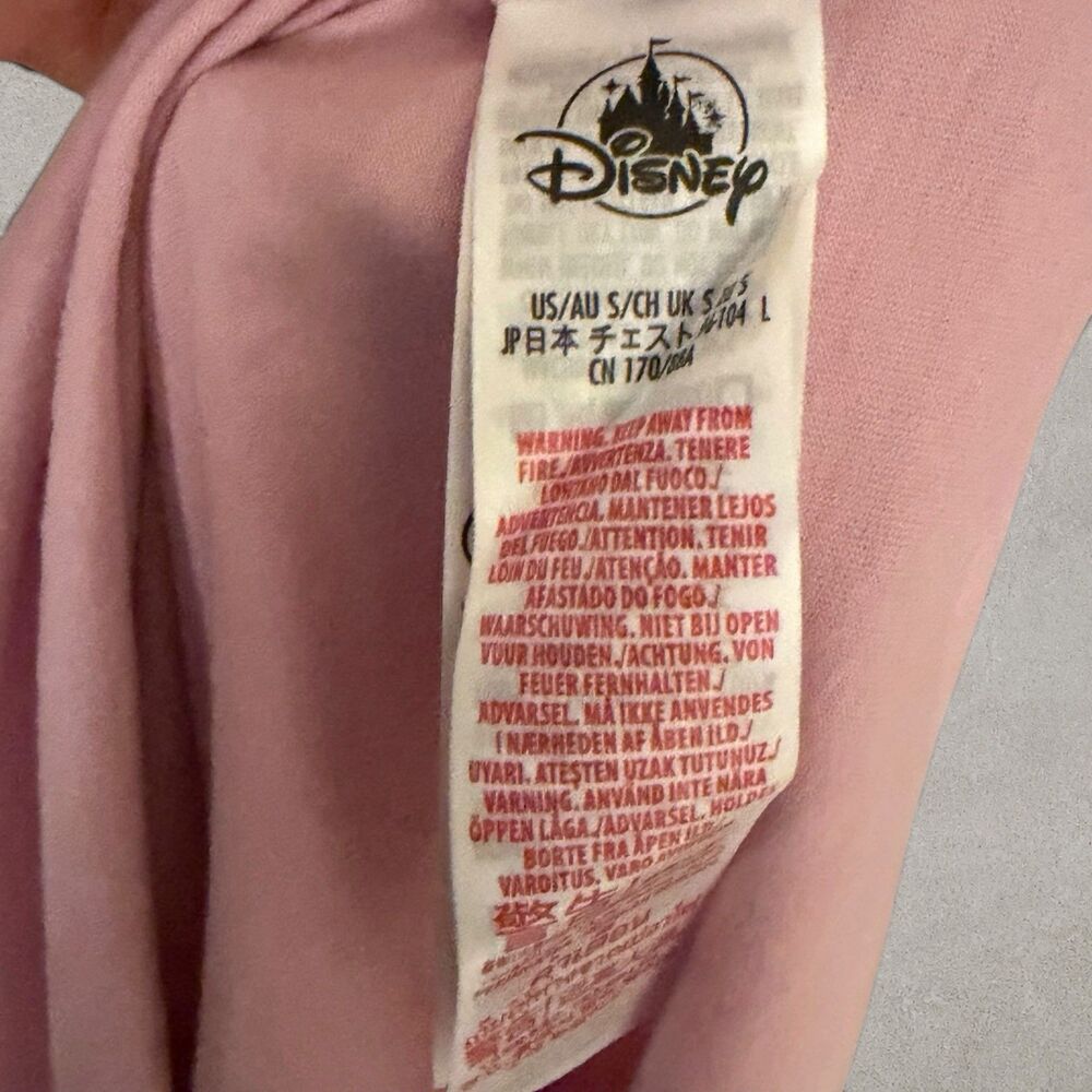 Disney Parks Tomorrowland Graphic Tee Pink Space Mountain PeopleMover Skyway S - Picture 5 of 6